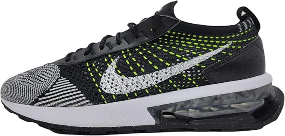 Nike Air Max Flyknit Racer Oreo - Black/White/Volt - Women's 7 - NEW DM9073-002